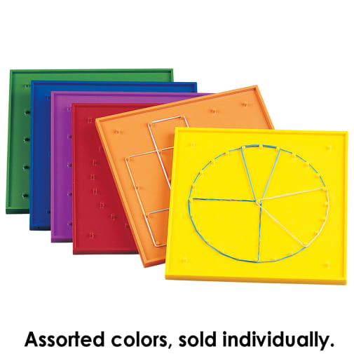 Geoboard 7" 5x5 pin double-sided w/ rbr bands