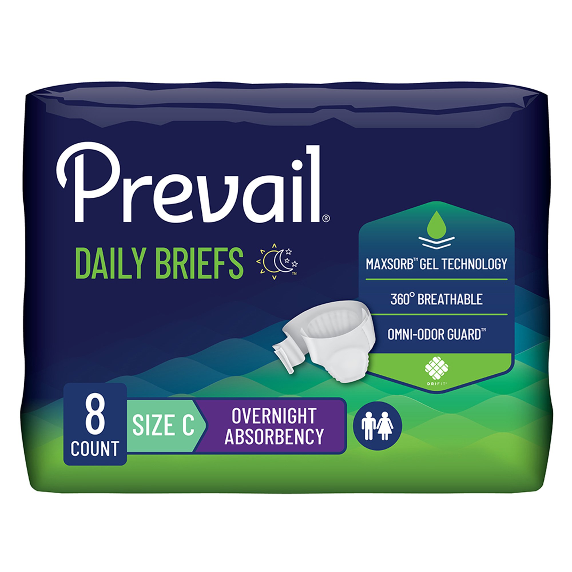 Prevail Bariatric Ultimate Absorbency Incontinence Brief, Size C MK 1194077