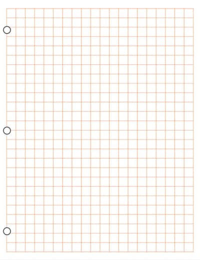 Graph Paper, Metric 1 cm Squares (100 sheet pack) - Red