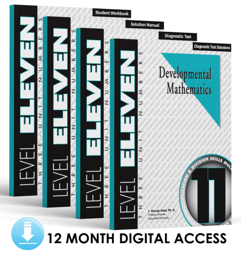 Developmental Math: Level 11 E-Book Set | Three-Unit Numbers: Multiplication and Division (12 Month Access)