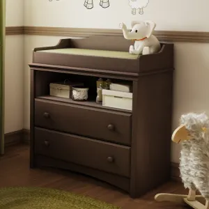 Changing Table with Drawers and Open Storage