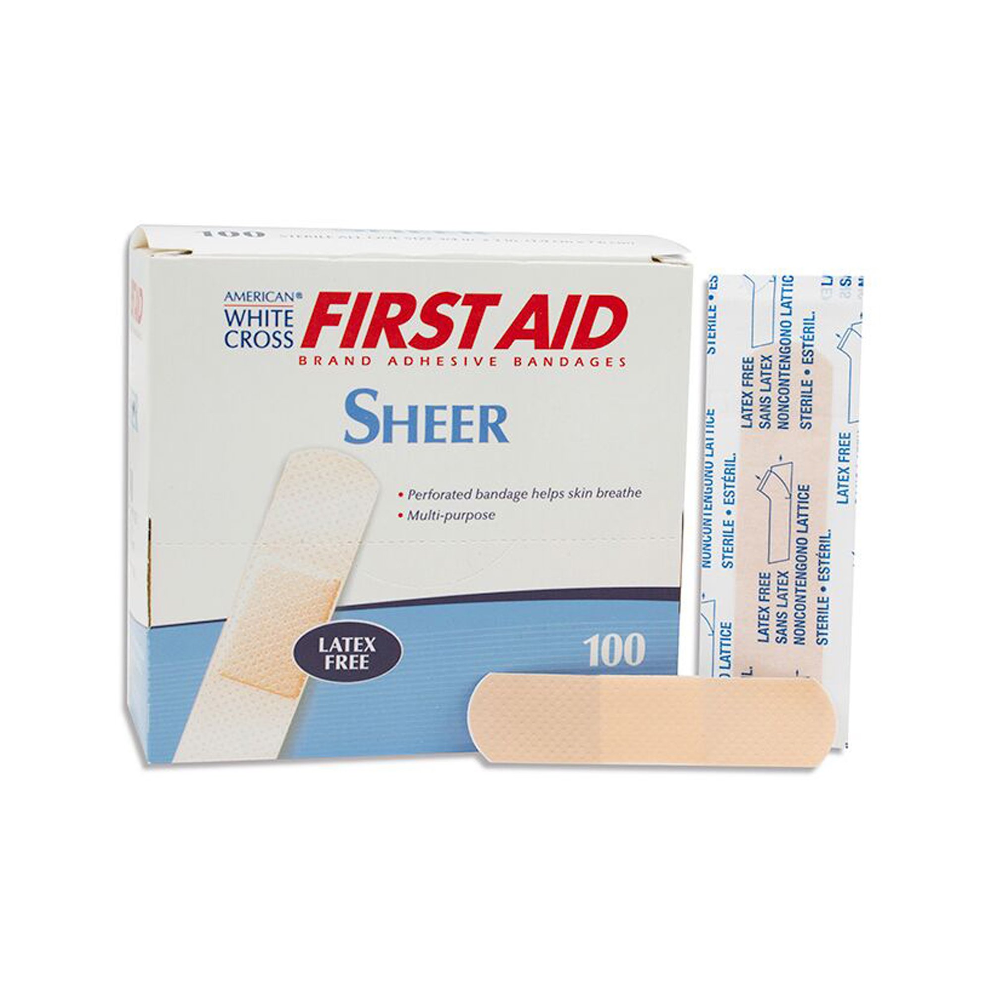 American White Cross Adhesive Strip 3/4 x 3 Inch MK 97366