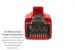 Cat8 Ethernet Patch Cable, Shielded, 40Gbps, Snagless, 1 ft, Red