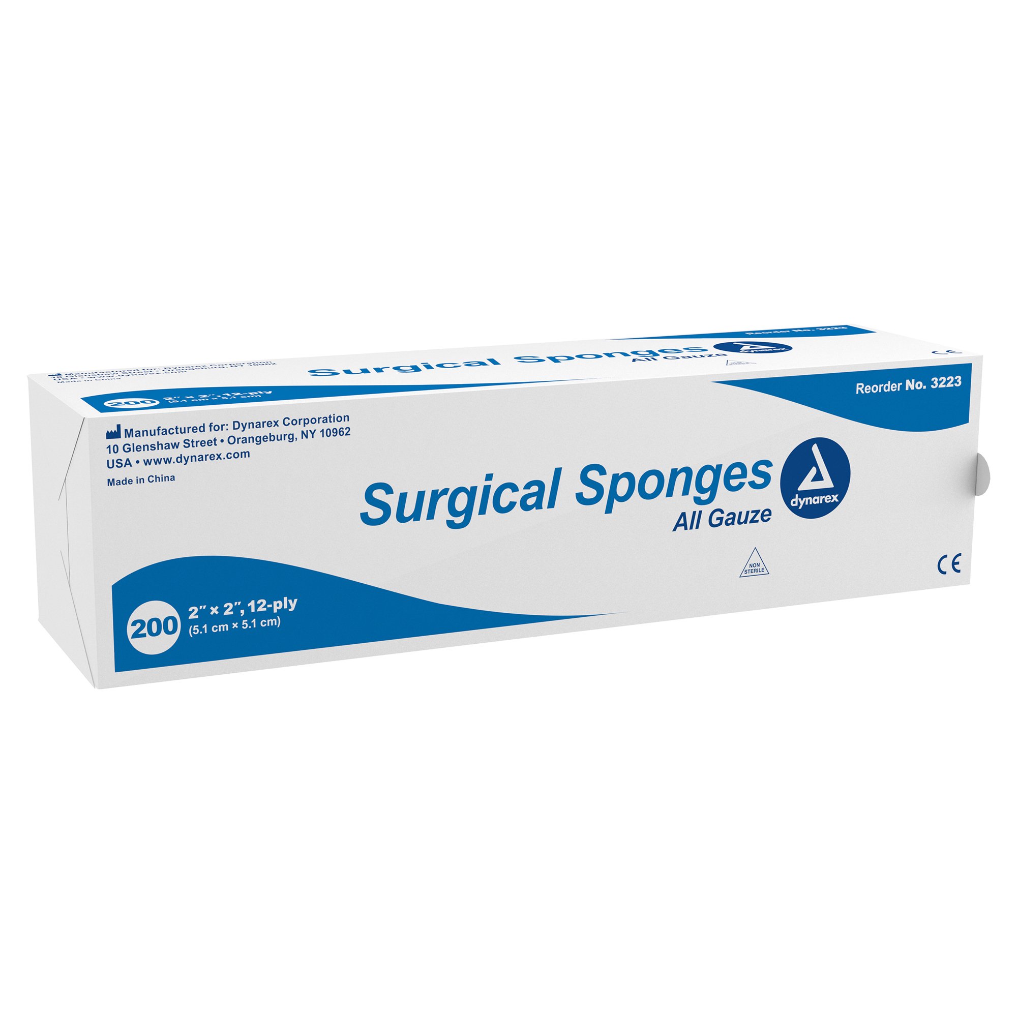 dynarex Gauze Sponge, 2 x 2 Inch, 12-Ply MK 798411