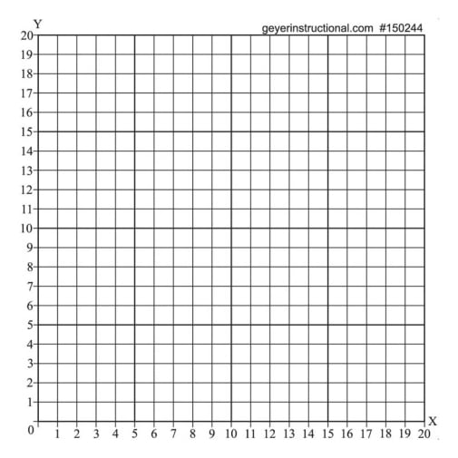 Graph Stickers Numeric 1st Quadrant (50 Sticker Sheets)