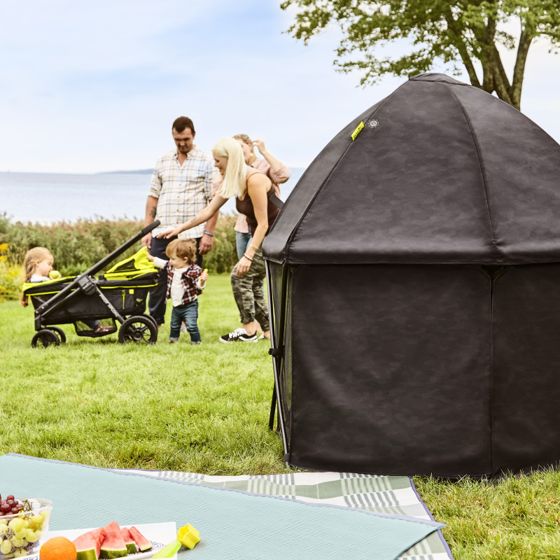 Play-Away™ Portable Playard Deluxe (Adventurer) Lifestyle Photo Play-Away™ Portable Playard Deluxe (Adventurer) Lifestyle Photo