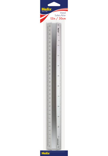 Metal Safety Ruler 12"/30cm