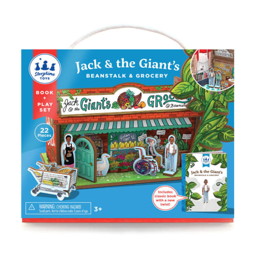 Jack & the Giant's Grocery Store and Beanstalk Book & Playset (Mini Set)