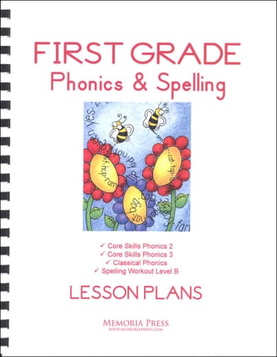 Memoria Press First Grade Phonics & Spelling Lesson Plans