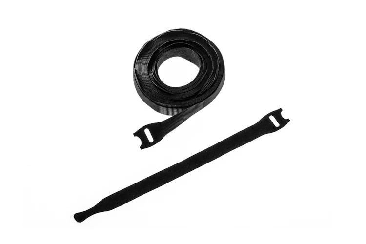 Velcro One-Wrap Straps, 3/4in x 8in, Qty 25, Black