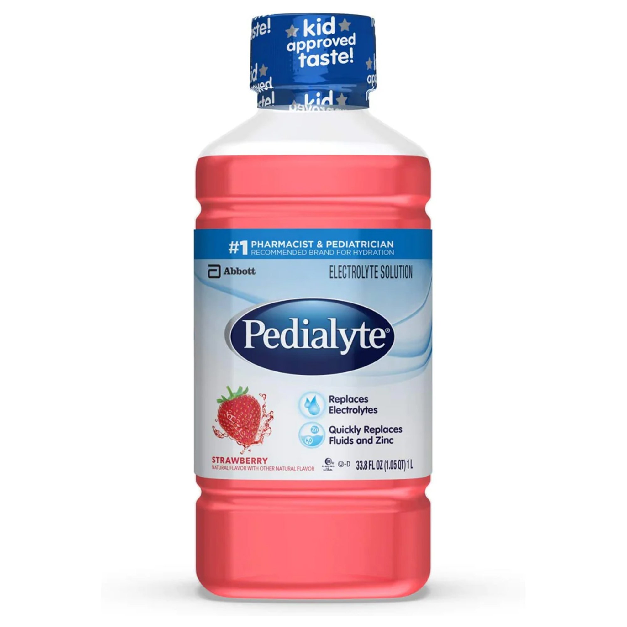 Pedialyte Strawberry Electrolyte Solution, 1 Liter MK 1193264