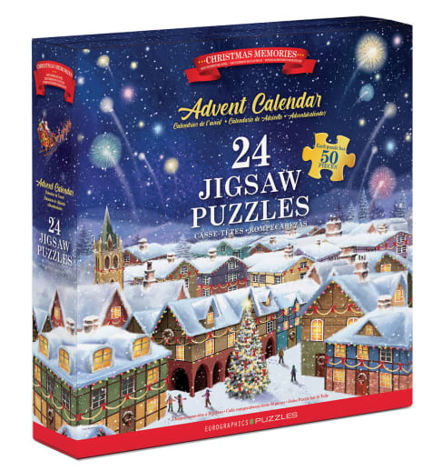 Eurographics Christmas Memories Advent Calendar (24 50-piece Jigsaw Puzzles)