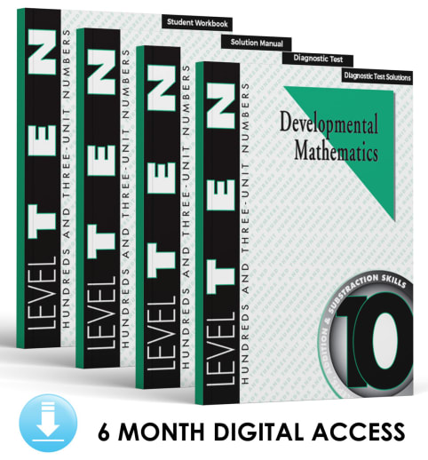 Developmental Math: Level 10 E-Book Set | Hundreds & 3-Unit Numbers: Addition and Subtraction Skills (6 Month Access)