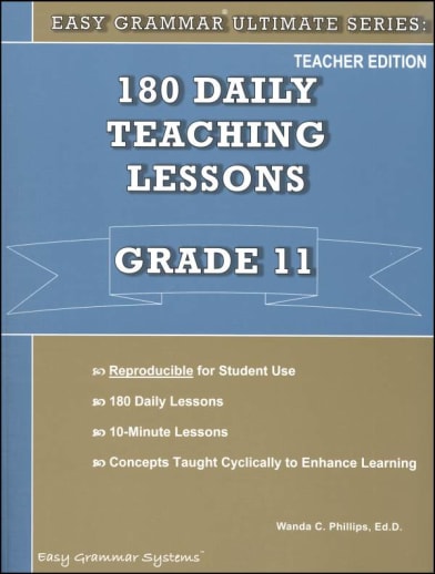Easy Grammar Ultimate Series Grade 11 Teacher Edition