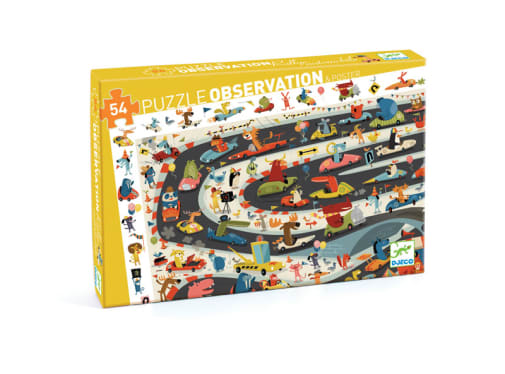 Djeco Automobile Rally Observation Puzzle (54 pieces)