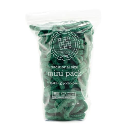 Mini Pack by Friendly Loom - Green (Traditional Size)