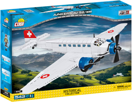 COBI Junkers JU-52/3M "Red Cross" Aircraft Set - 542 pieces (World War II Historical Collection)