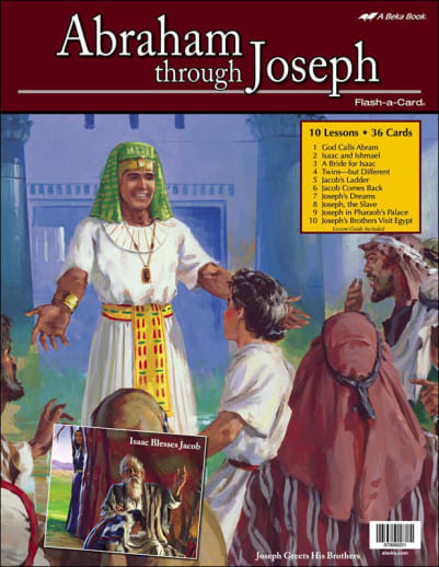 Abeka Abraham through Joseph Flash-a-Card (includes 26" x 34" map)