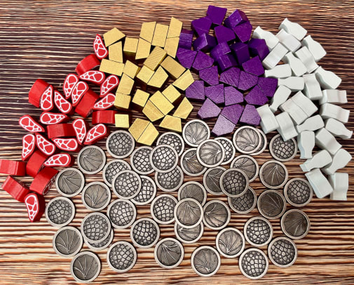 Wyrmspan Upgrade Pack (Metal Coins & Wooden Resources)