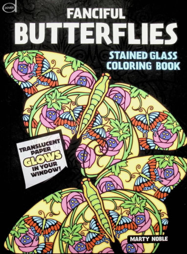 Fanciful Butterflies Stained Glass Coloring Book