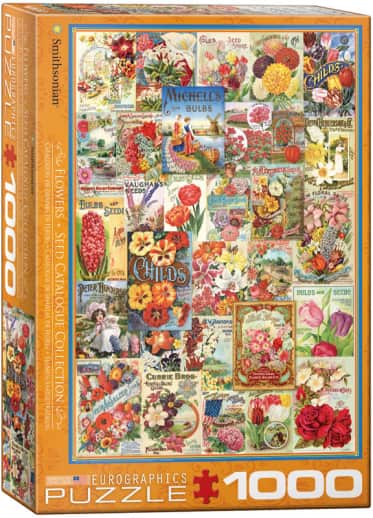 Eurographics Flowers - Seed Catalogue 1000-piece Jigsaw Puzzle