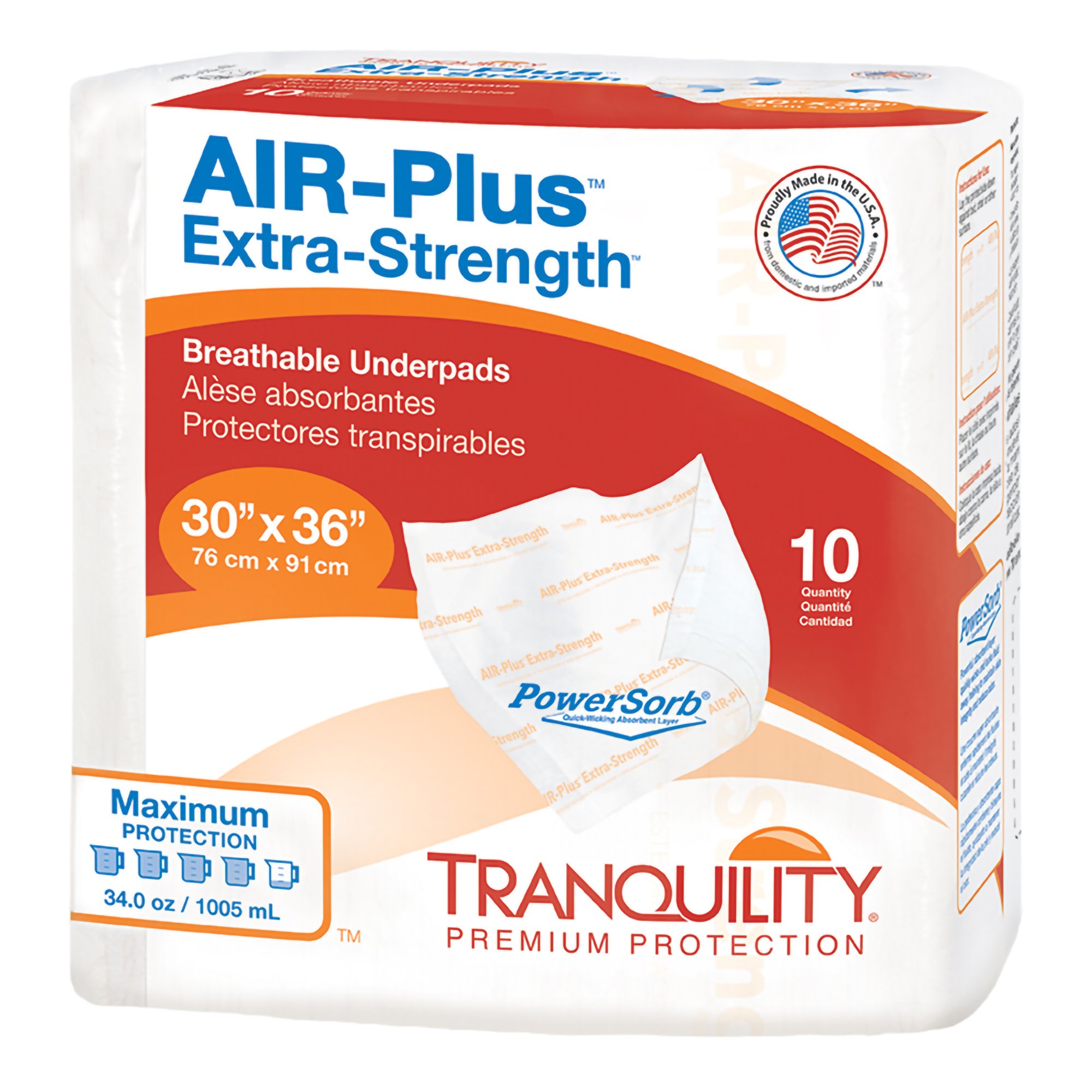 Tranquility AIR-Plus Extra-Strength Positioning Underpad, 30 x 36 Inch MK 816458