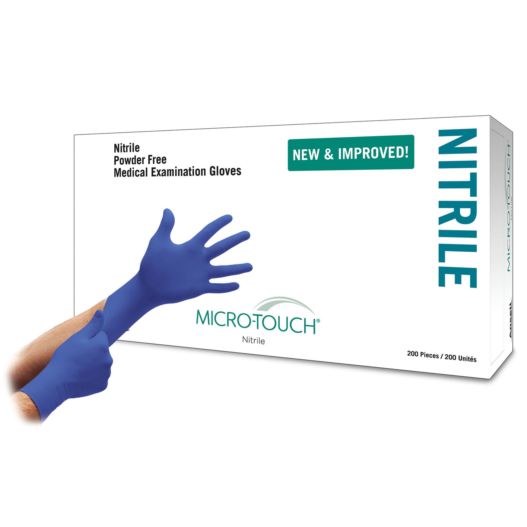 Micro-Touch Nitrile Exam Glove, Large, Blue MK 703152