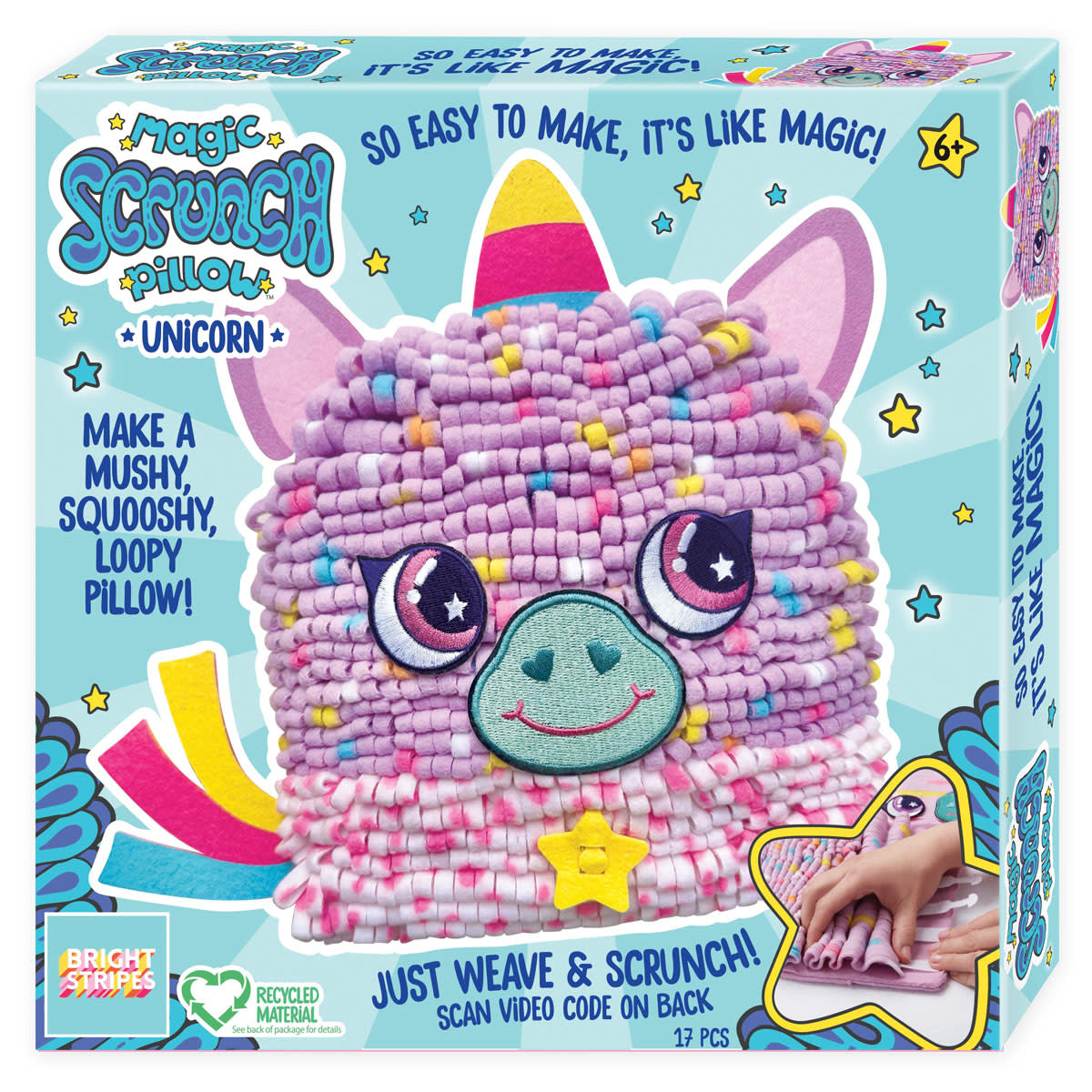Magic Scrunch Pillow - Unicorn