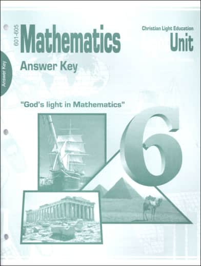 Christian Light Math LightUnits A/K 601-605 Sunrise Ed