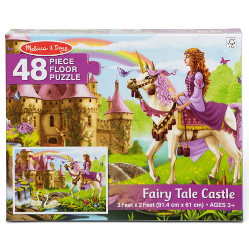 Melissa & Doug Fairy Tale Castle Floor Puzzle (48 Pieces)