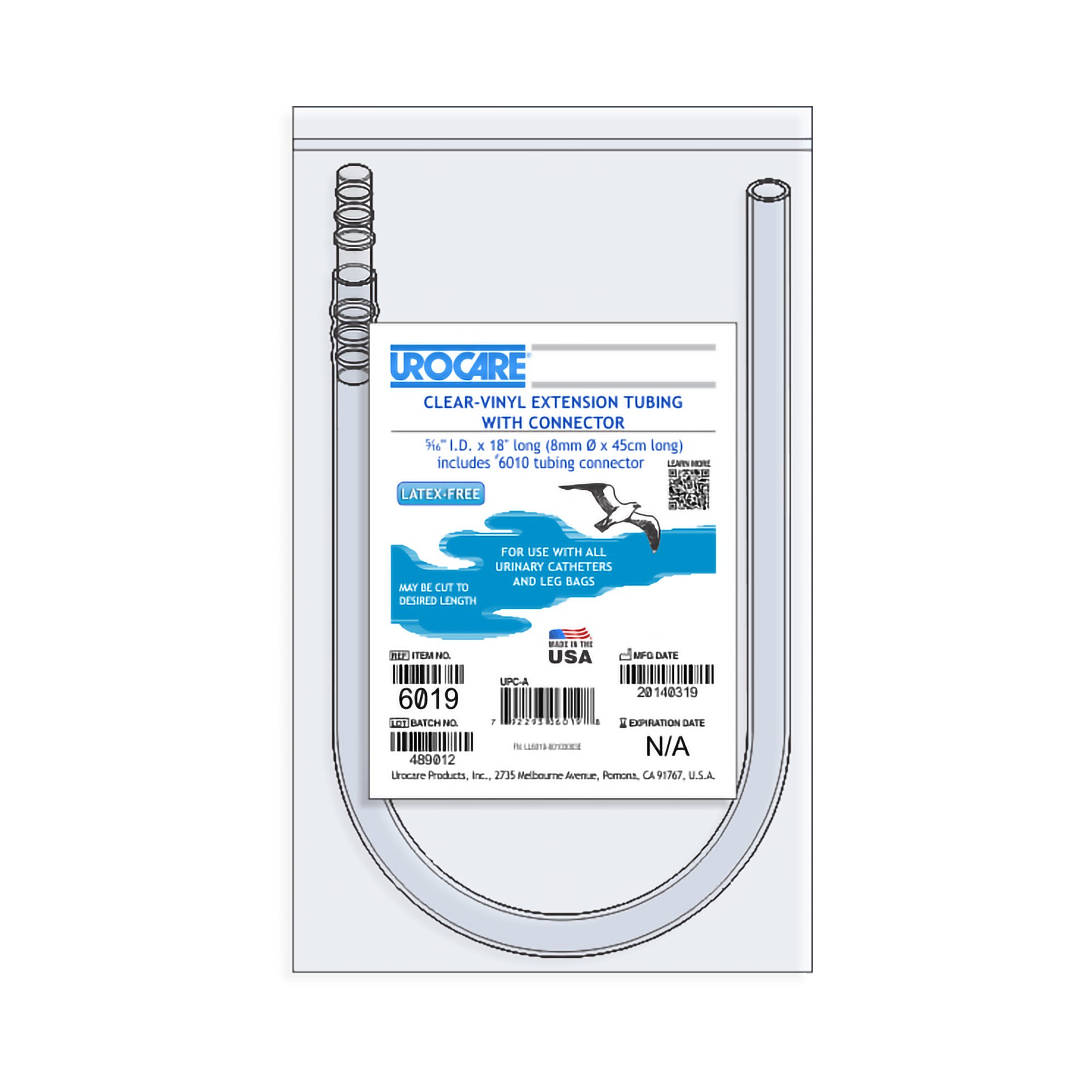 Urocare Extension Tube, Clear Vinyl MK 883831