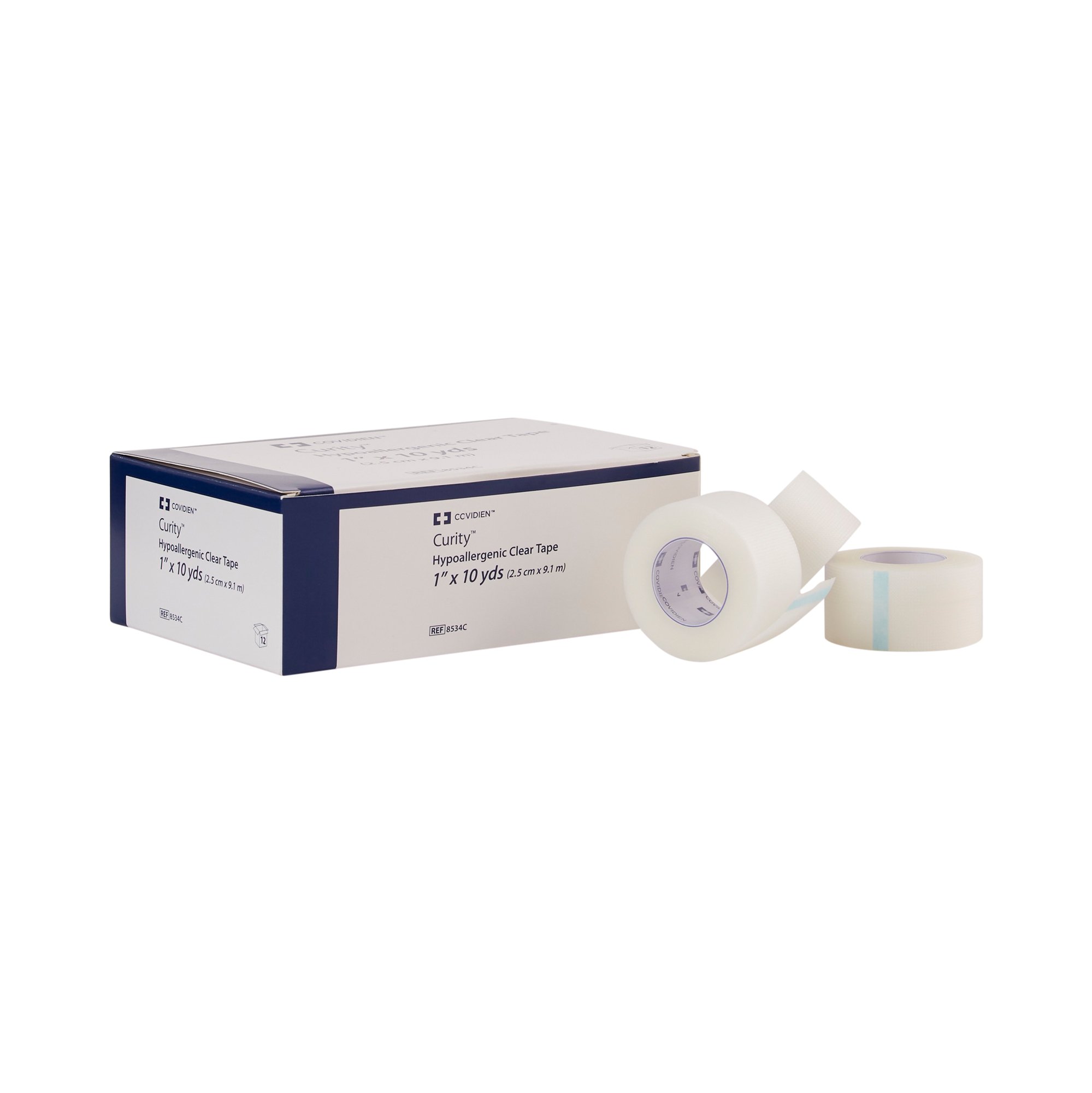 Curity Plastic Medical Tape, 1 Inch x 10 Yard, Transparent MK 696192