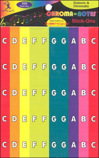Boomwhackers Chroma-Notes Stick-ons