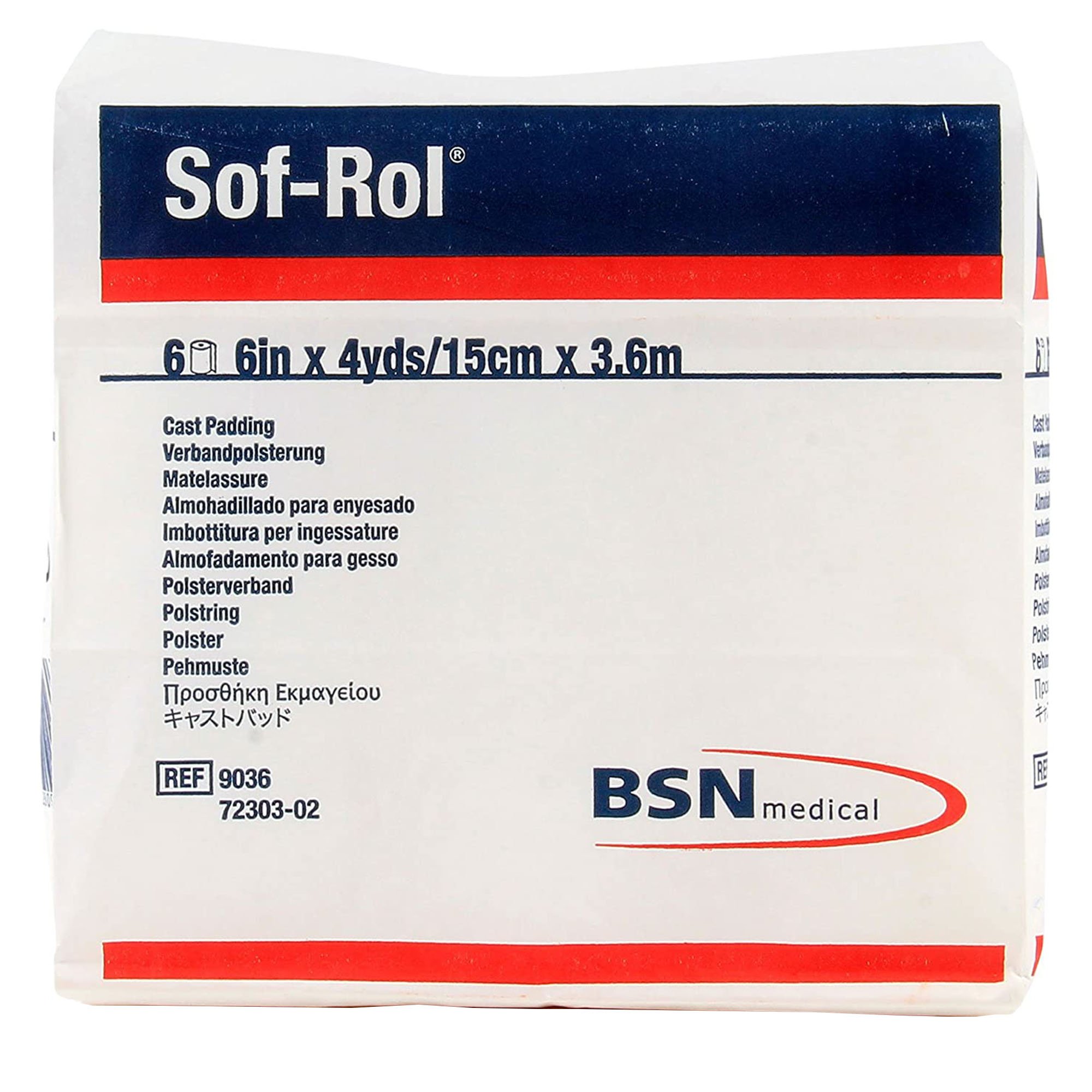 Sof-Rol White Rayon Undercast Cast Padding, 6 Inch x 4 Yard MK 4892