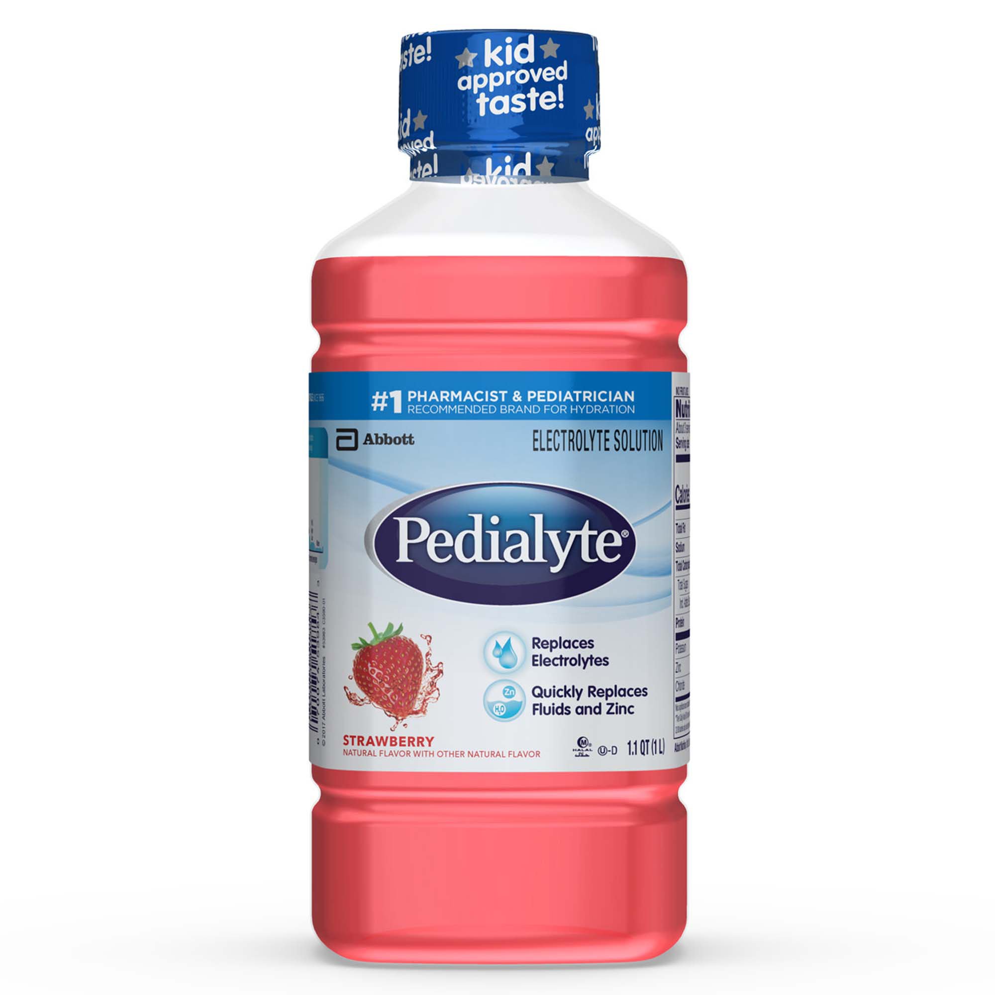 Pedialyte Strawberry Electrolyte Solution, 1 Liter MK 1015360