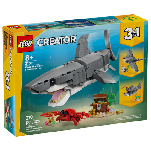 LEGO Creator Fierce Shark with a Treasure Chest (31381)