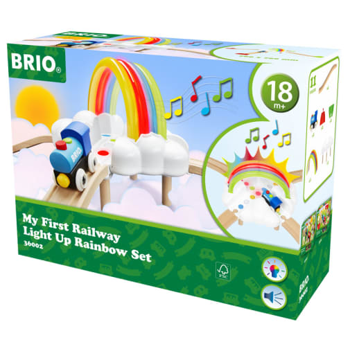 BRIO My First Railway Light Up Rainbow Set