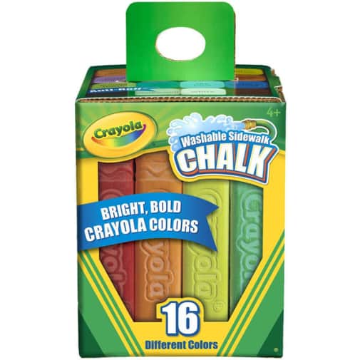 Crayola Washable Sidewalk Chalk - 16 count