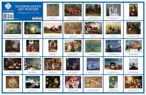 Kindergarten Art Posters (11" x 17") (33 Posters)