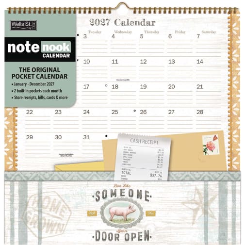 Farm Fresh 2027 Note Nook Wall Calendar