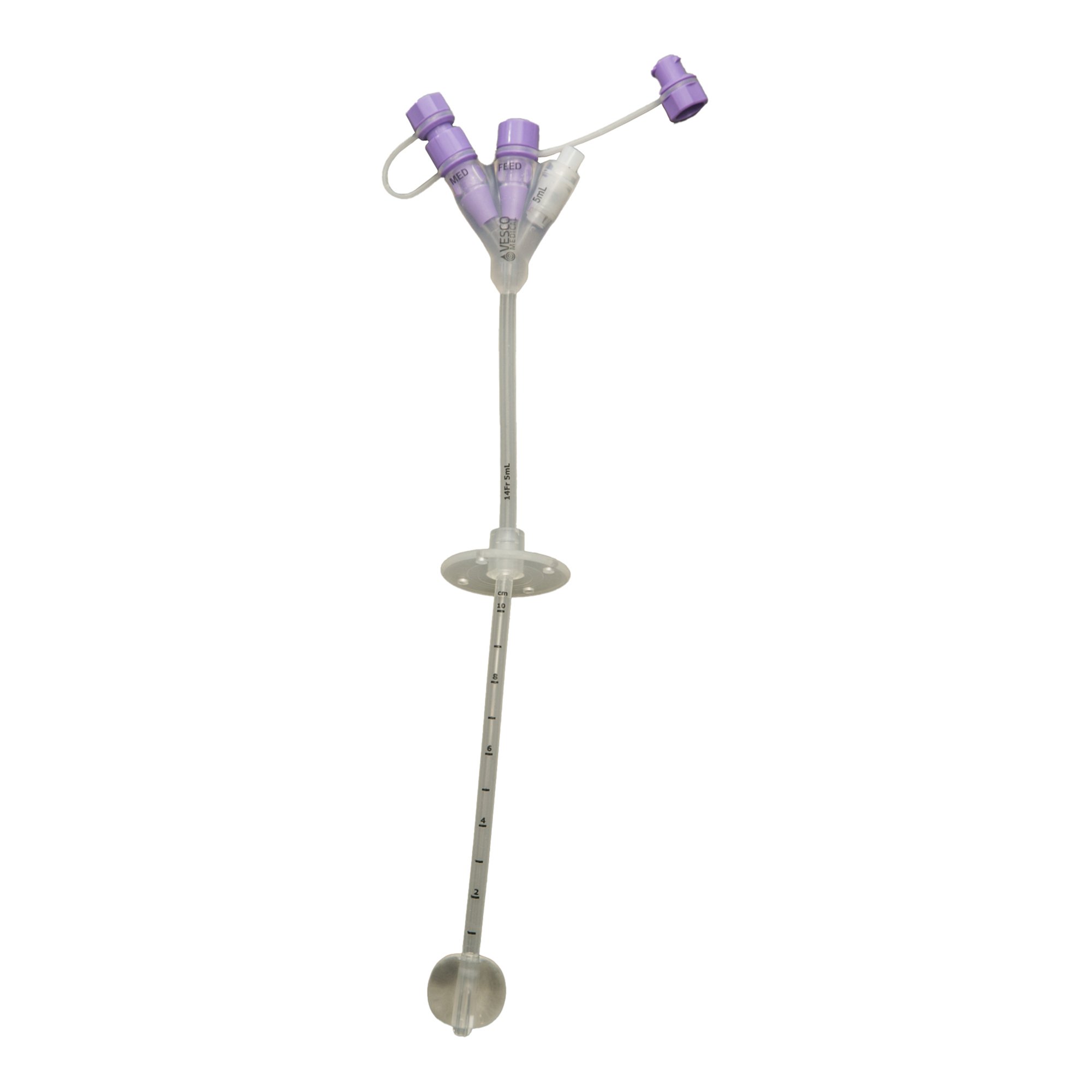 Vesco Medical Gastrostomy Feeding Tube, 14 Fr. MK 1012155