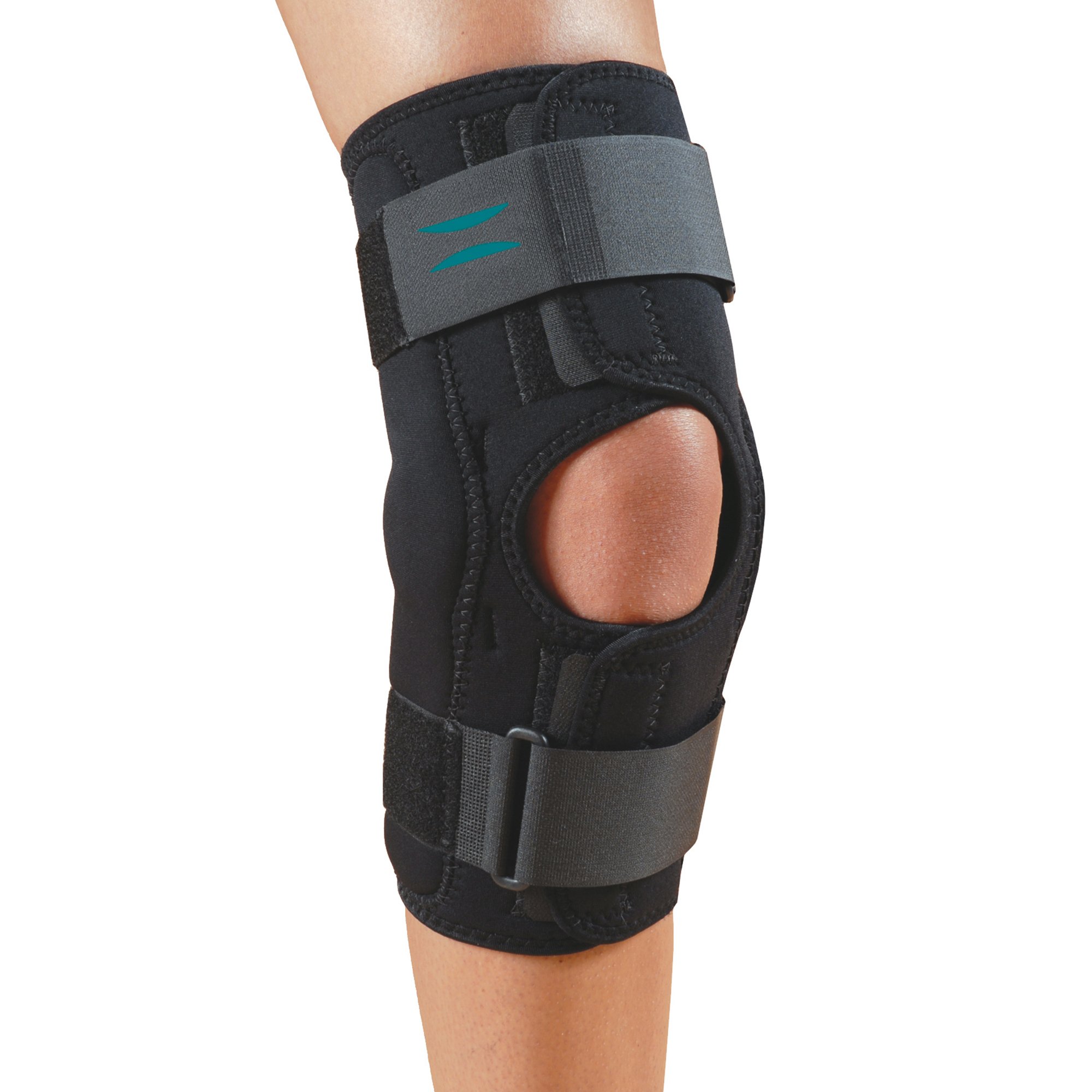 Knee Brace Knapp Large D-Ring / Hook and Loop Strap Closure 16 to 18 Inch Knee Circumference 12 Inch Length Left or Right Knee MK 586132