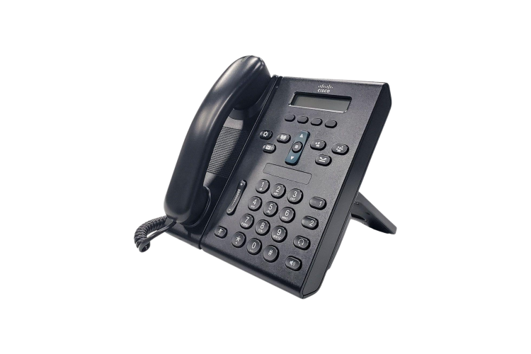 Cisco 6921 Two Line Unified IP Phone, Charcoal, CP-6921-C-K9, Refurbished