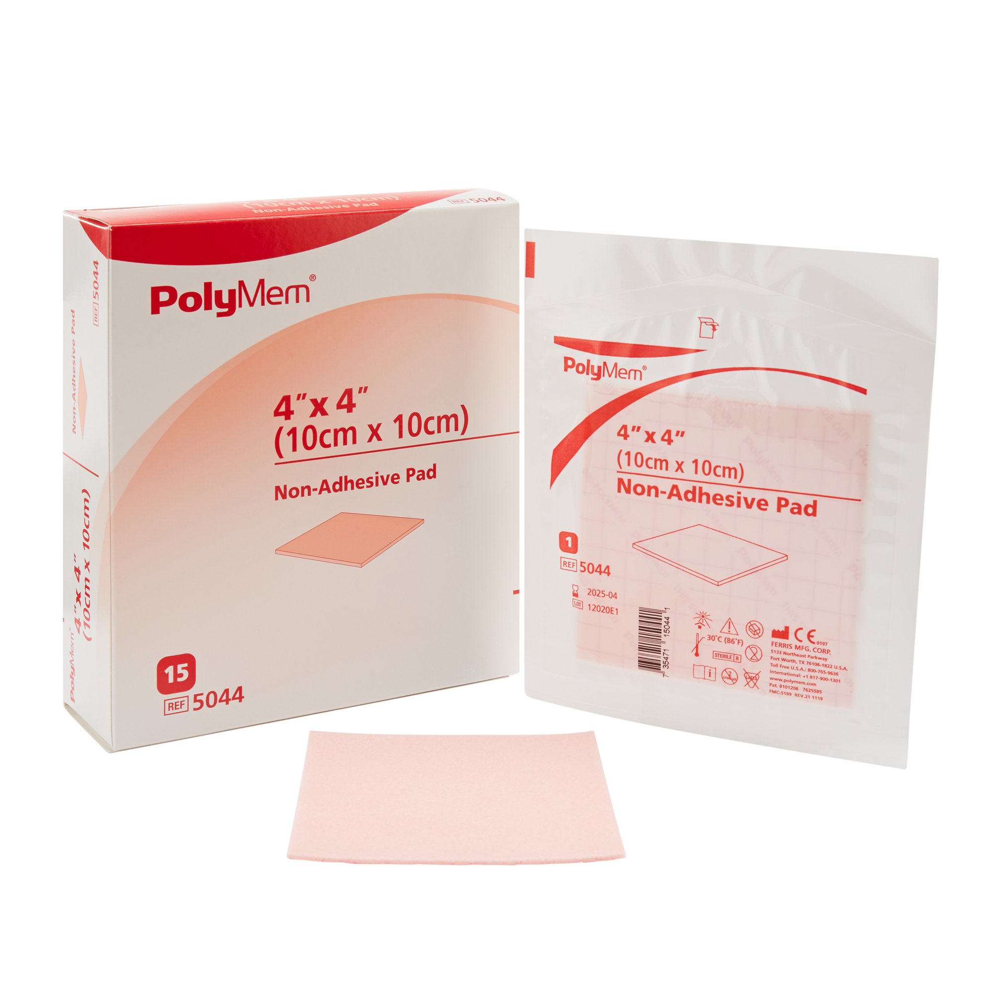 PolyMem Foam Dressing Nonadhesive Without Border, 4 x 4 Inch MK 359710