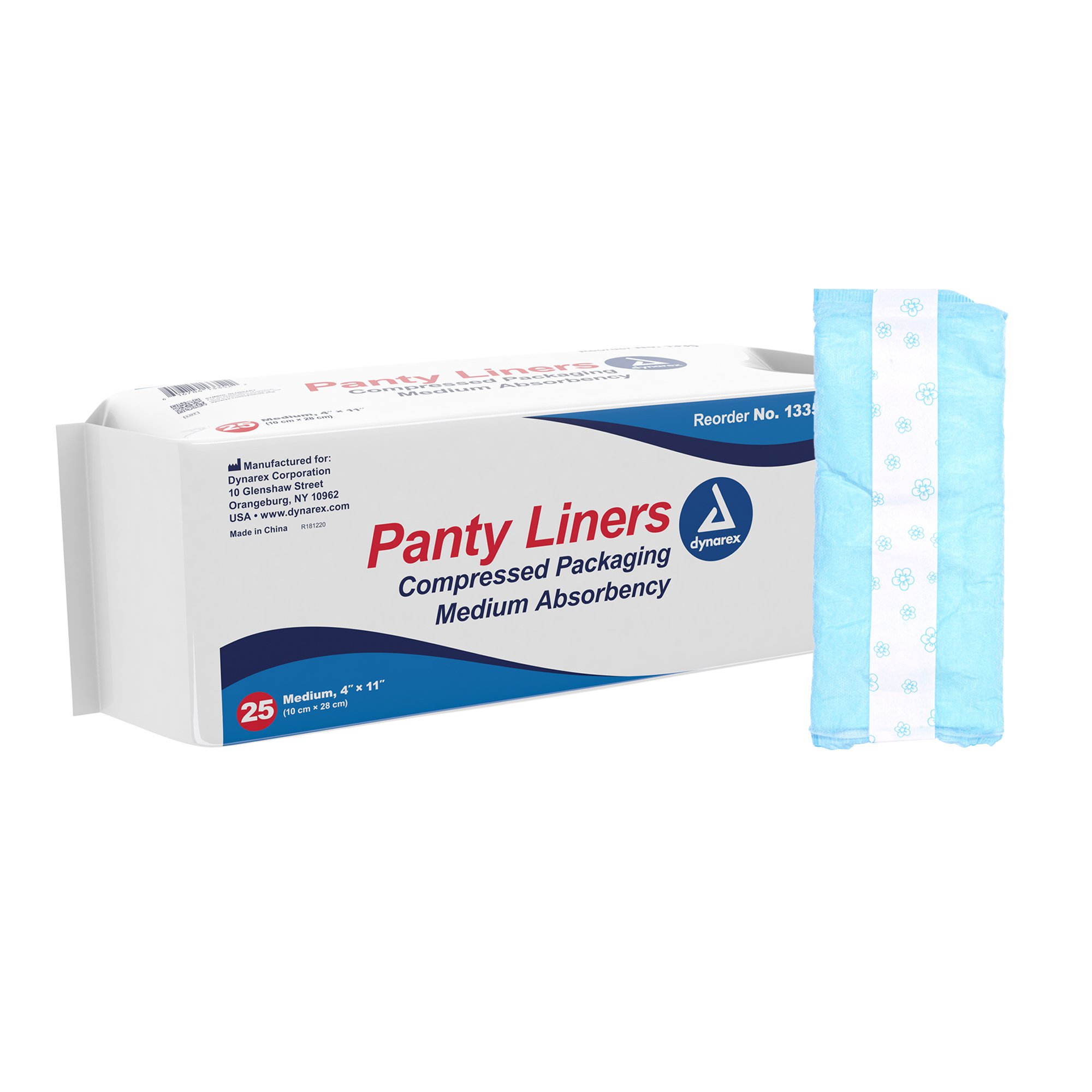 Dynarex Medium Absorbency Bladder Control Pad, 4 x 11 Inch MK 826635