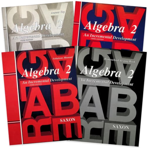 Saxon Algebra 2 Homeschool Kit with Solutions Manual 3rd Edition