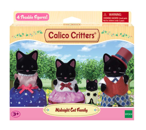 Midnight Cat Family (Calico Critters)