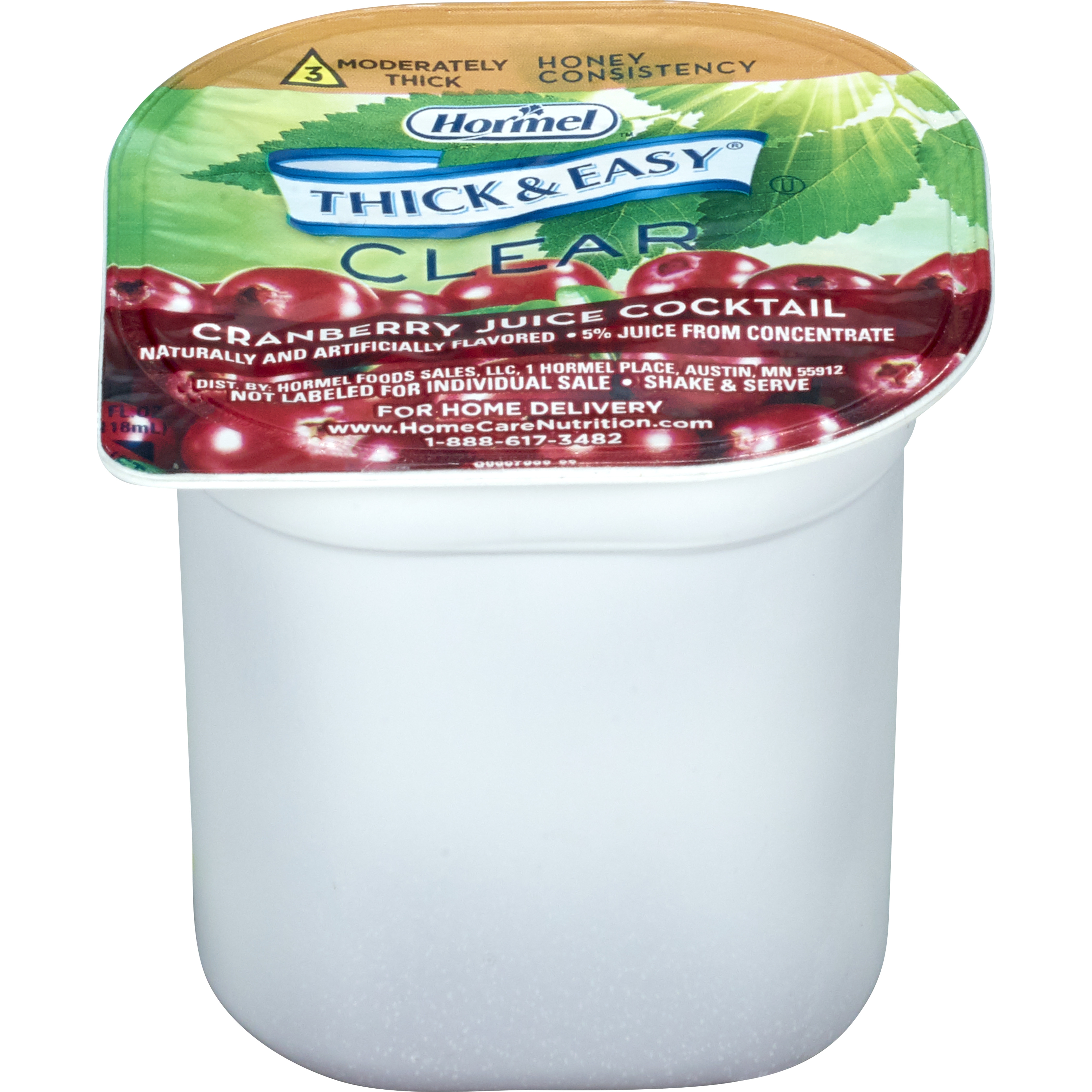 Thick & Easy Clear Honey Consistency Cranberry Juice Thickened Beverage MK 690738