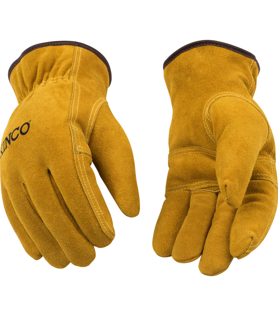 Lined Suede Cowhide Driver, Golden, large image number 2