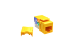 Cat5e RJ45 110 Type Keystone Jack, Yellow